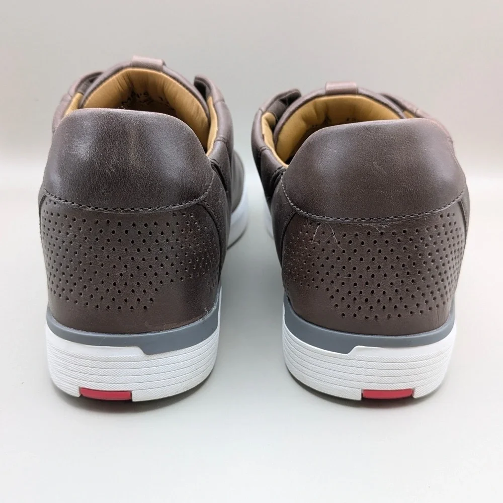 Kizik Cairo Mahogany Brown Leather Hands Free Slip On Sneakers M0201CB Mens 12M